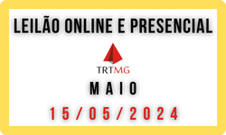 LEILÃO TRT - MAIO - 15/05/2024